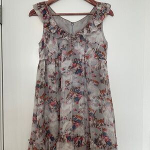 Hysteric Glamour dress cat pattern - rare - Japan Japanese lolita pastel goth S